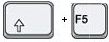 Maj + F5
